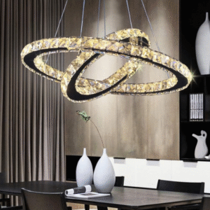 Modern Crystal Ring Chandelier