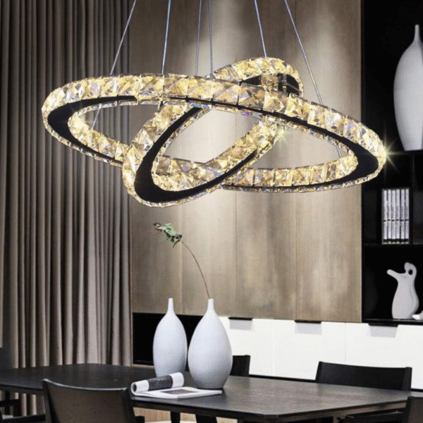 Modern Crystal Ring Chandelier