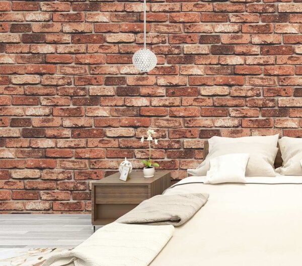 Stone finish wall paper brick