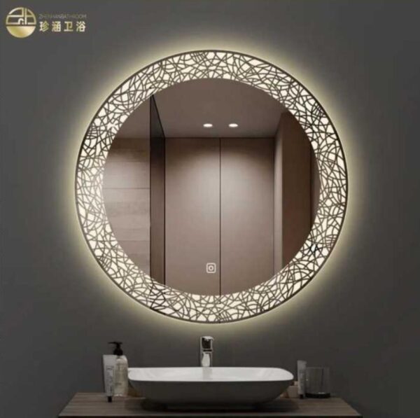 Round Wall Mounted Bathroom LED Mirror